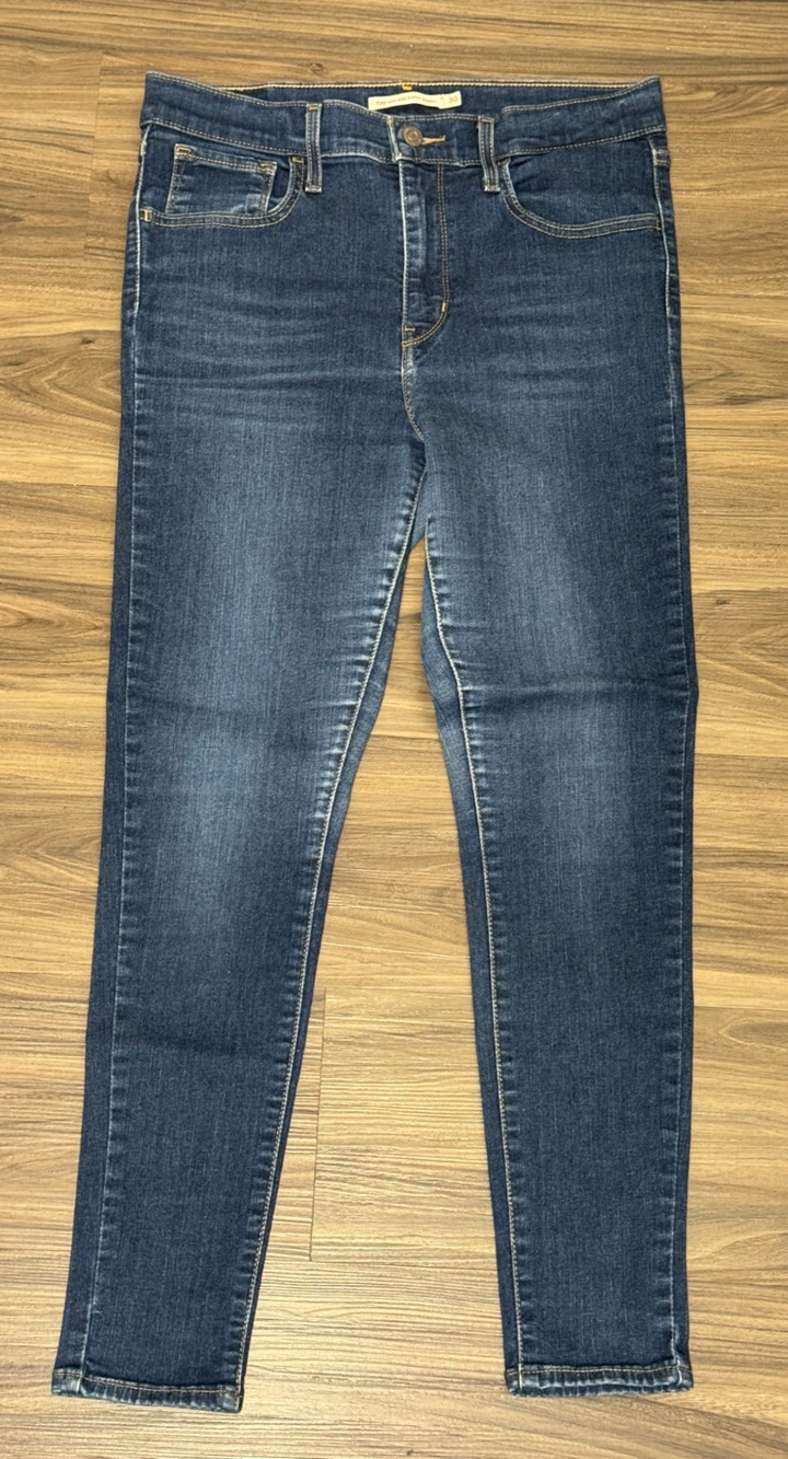 Levis Jeans Blue 720 High Rise Super Skinny Stretch Denim Women's Size 30